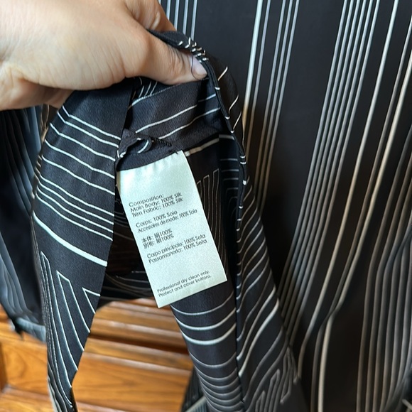 3.1 Phillip Lim Pinstripe Silk Double Breasted Pajama Jacket - Picture 8 of 8